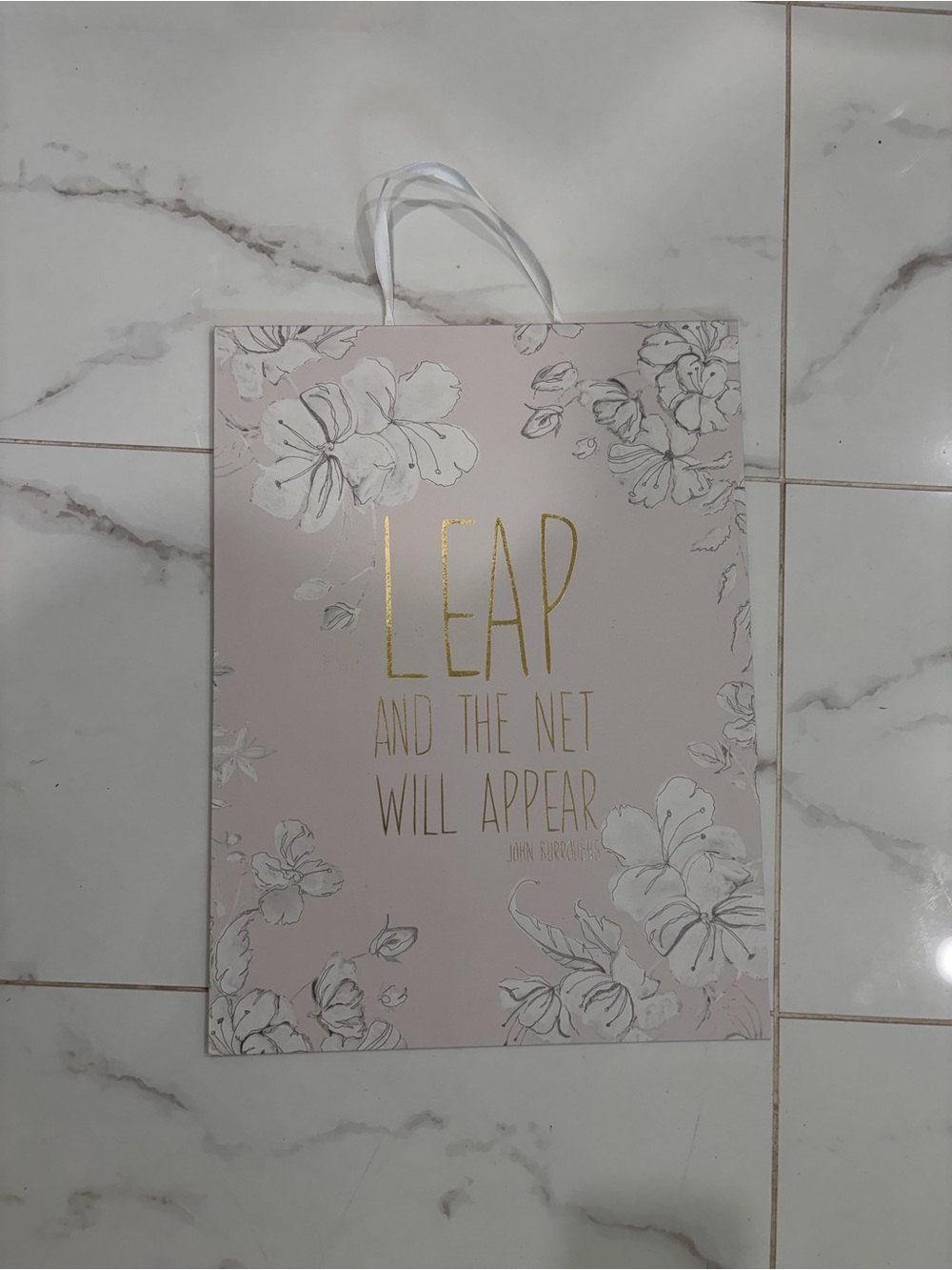 Wall art ;Gold Foil Quote